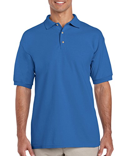 Gildan mens Ultra Cotton 6.5 oz. Pique Polo(G380)-ROYAL-M