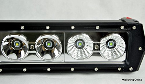 

52" 240W Spot/Flood Combo Cree LED Work Light Bar Single Row High Intensity Alloy Driving Light Lamp Off Road 4x4 Jeep RV SUV ATV UTV Truck Boat
