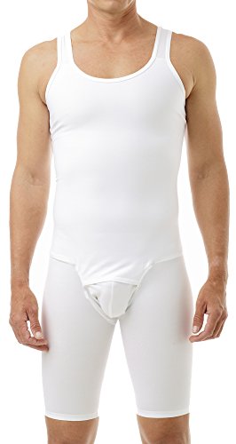 Underworks Mens Compression Bodysuit Girdle - No Rear Zipper
