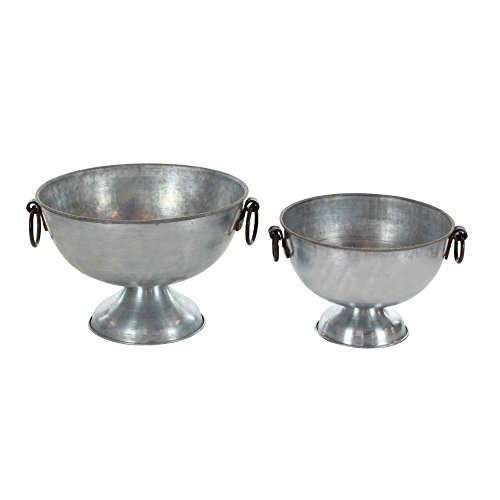 Algopix Similar Product 17 - Benzara Wonderfully Styled Metal Bowls