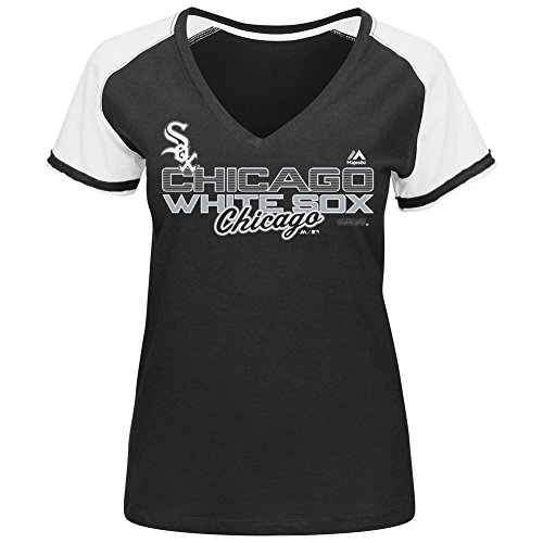 MLB Women's Winners Circle Short Sleeve V-Neck T-Shirt Slimmer Fit
