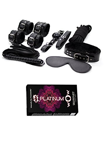 Algopix Similar Product 17 - Black 9 Pc Bondage and Restraint Kit
