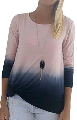 Abetteric Women's Graduated Color Top