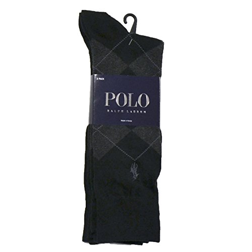 Polo Ralph Lauren Mens Dress Socks (Black Multi)