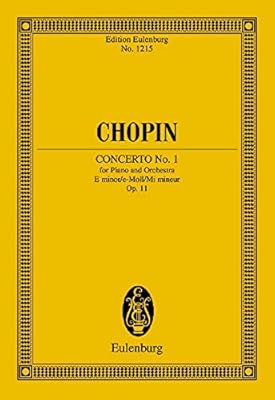 Piano Concerto No. 1 in E Minor, Op. 11: Edition Eulenburg No. 1215