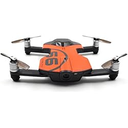 Fulltime® Wingsland S6 Tasche WiFi FPV Quadcopter Faltbare Drone Brushless Motoren mit 13MP 4K HD Kamera mit Fernbedienung App, 2 Batterien, 13,80 x 7,90 x 2,68 cm, 230g (Orange)