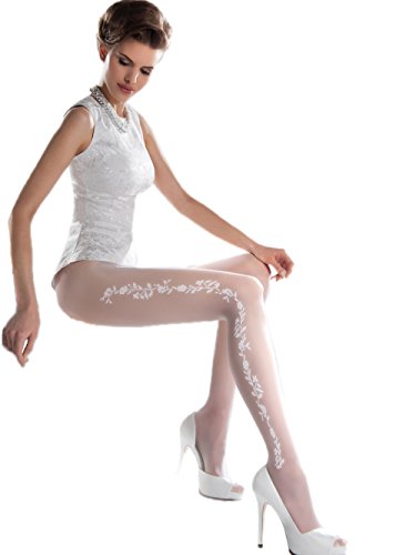 Wedding Collection Fancy Patterned Tights Charme 05 for Women by Gabriella