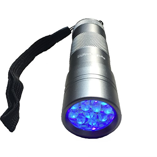 Spot's Light UV Blacklight Flashlight, Silver 12 LED, Ultraviolet Pet Urine Stain Detector Finds Dog and Cat Pee on Carpets, Rugs, any Floor or Wall - Image 4