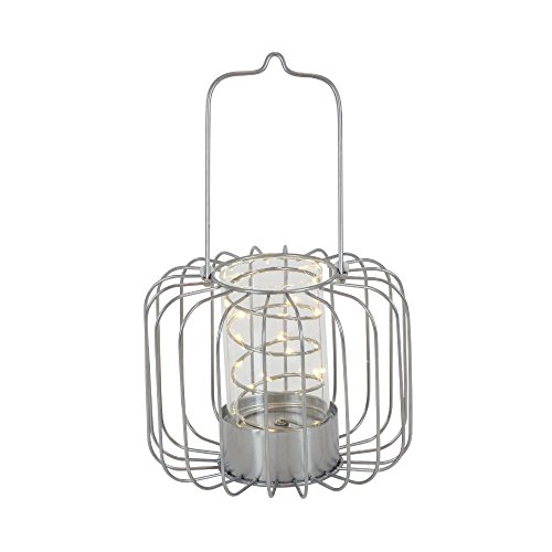 Algopix Similar Product 8 - Benzara Classy Metal Glass Lantern