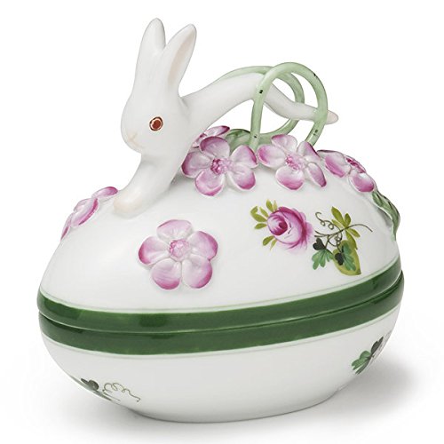 ヘレンド  「ウィーンの薔薇」タマゴボックスうさぎ