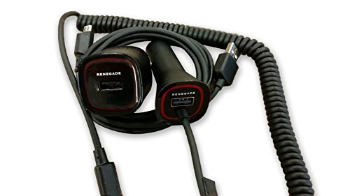 Samsung Galaxy S7 S6 Note 5 4 Car+Travel Charger Renegade Combo Pack - Universal for Samsung Motorola LG HTC