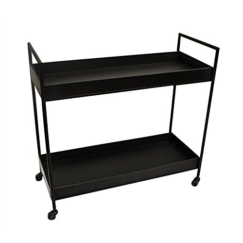Algopix Similar Product 19 - Benzara Notable Metal Bar Cart with Two