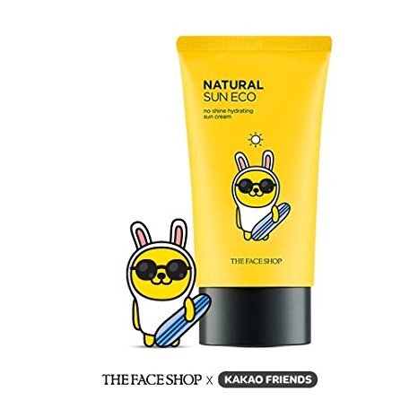 The Face Shop X Kakao Friends Natural Sun Eco no Shine Hydrating Sun Cream SPF 40 PA+++