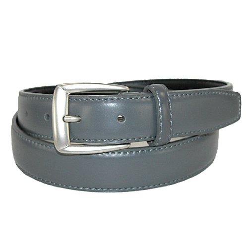 CTM® Mens Leather 1 1/4 inch Basic Dress Belt