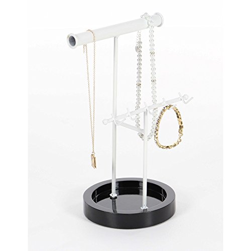 Algopix Similar Product 1 - Benzara Pallid Wood Jewelry Stand