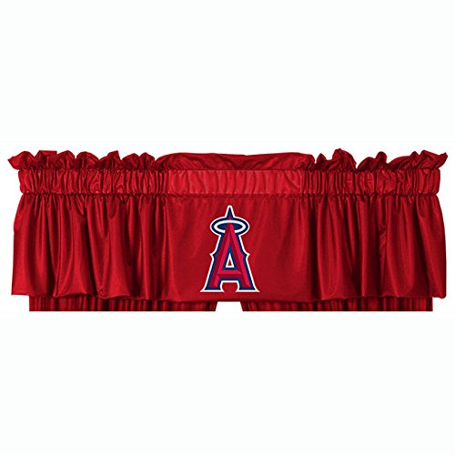 MLB Los Angeles Angels Valance Anaheim Baseball Team Logo Window Treatment