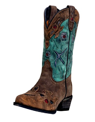Dan Post Girls' Blue Bird Cowgirl Boot Snip Toe - Dpc2151