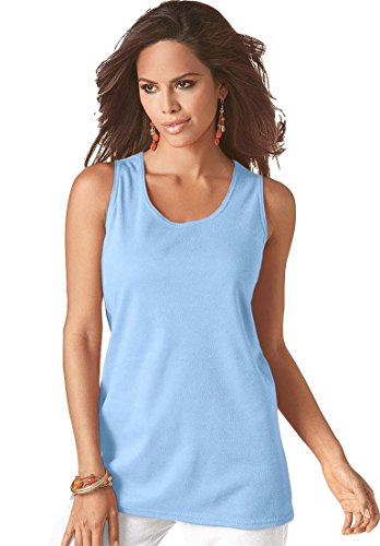 Roamans Women's Plus Size Scoop Neck Tank