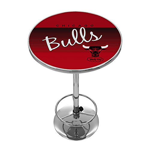 Algopix Similar Product 5 - NBA Chicago Bulls Chrome Pub Table One