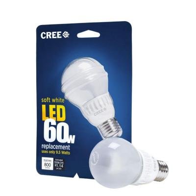 Cree 9.5-Watt (60W) Soft/Warm White (2700K) LED Light Bulb *8-Pack*