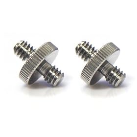 1/4 Male to 1/4 Male Threaded Screw Adapter (2-pack)