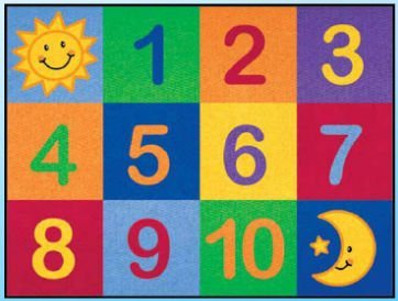 

Learning Carpets CPR 570 Number Grid Rug