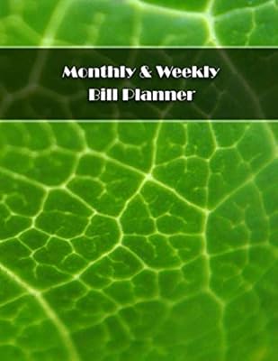 Monthly & Weekly Bill Planner: 1 Year Personal Budget Planner And Tracker With Inspirational Quotes Teal - Large Print Size 8.5x11" 130 Pages