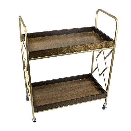 Algopix Similar Product 9 - Benzara Beguiling Metal Bar Wooden