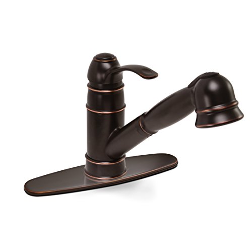Premier 125467 Wellington Kitchen Faucet With Pull-Out And Single Handle, Parisian Bronze, Lead Free