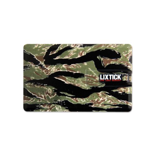 LIXTICK USB CARD MEMORY ［Tiger Stripe Camouflage］カード型USBメモリー 8GB