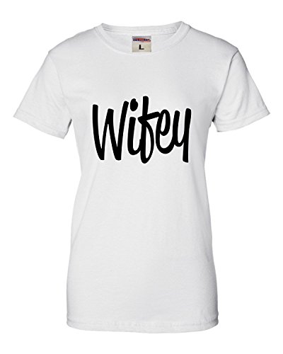 Womens Wifey Funny Newlywed Bride T-Shirt