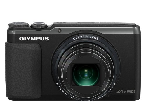OLYMPUS デジタルカメラ STYLUS SH-60 3軸フォト手ぶれ補正&ハイブリッド5軸ムービー手ぶれ補正 光学24倍&超解像48倍ズーム ブラック SH-60 BLK