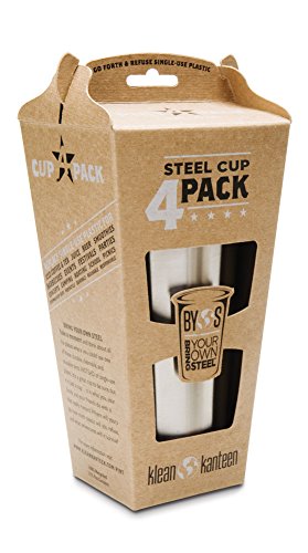 Klean Kanteen Stainless Steel 10 oz. Cup 4 Pack