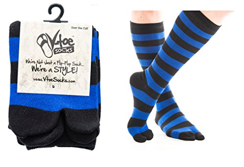 V-Toe Flip Flop Socks - 2 Pairs