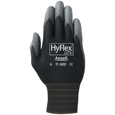 Ansell - Hyflex Lite Gloves 205653 9 Hyflex Ultra Lightweight Assembly Glove: 012-11-600-9-Bk - 205653 9 hyflex ultra lightweight assembly glove [Set of 12]