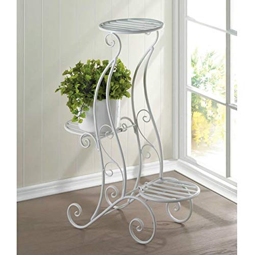 Algopix Similar Product 15 - Curlicue Design ThreeLevel White Iron