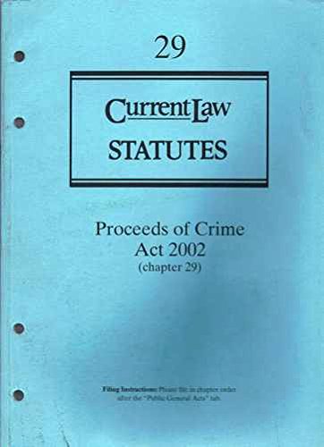 Proceeds of Crime Act 2002 by David A. Thomas