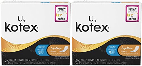 Kotex Natural Balance* Lightdays Liners, Regular, Unscented, 270 Count