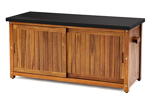 BELARDO Aufbewahrungsbox aus geöltem Akazienholz 127X50X63,5 CM