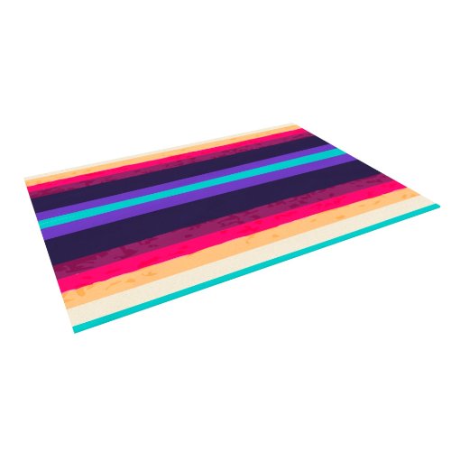 

Kess InHouse Nika Martinez "Surf Stripes" Indoor/Outdoor Floor Mat, 5-Feet by 7-Feet