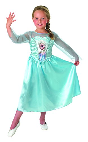 Frozen - Elsa, vestido para niña de 5-6 años (Rubies 889542-M g)