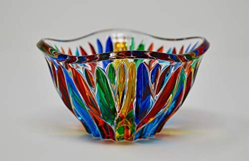 Algopix Similar Product 20 - Murano Glass Fire Bowl  Hand Painted