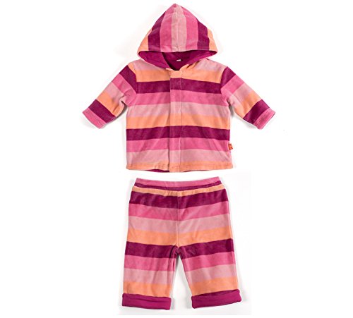 Algopix Similar Product 3 - Magnetic Me Striped Velour Baby Hoodie