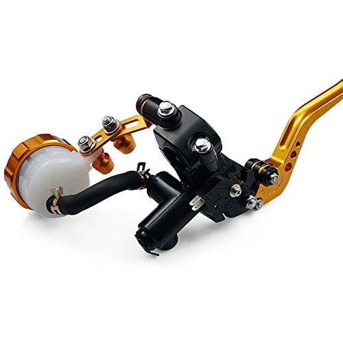 

Motorcycle Racing CNC Adjustable Brake Master Cylinder Fluid Reservoir Levers Kit Gold 7/8"(22mm) For 1994 1995 1996 1997 1998 1999 2000 2001 Ducati MONSTER M600