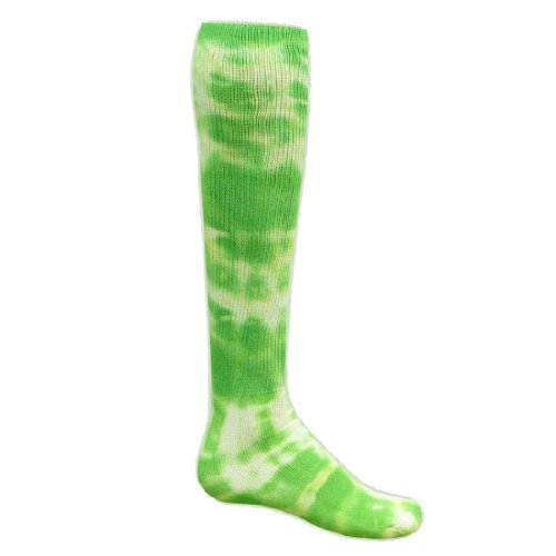 Red Lion Adult Revolution Tie Dyed All Sport Socks-Neon Green-Medium