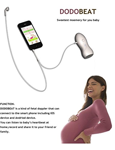 DODOBEAT- Doppler fetal del bebé del corazón del monitor integrado con iOS y Android, iPhone y Samsung - bar innovador...
