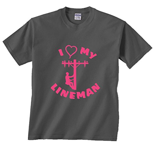I Love Heart My Lineman Electrical Line Worker PLT T-Shirt