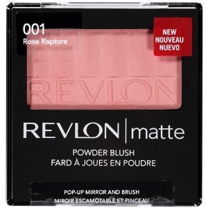 Revlon Matte Powder Blush, Rose Rapture 001, 0.18 Oz(5.1g), 1 Each by Revlom