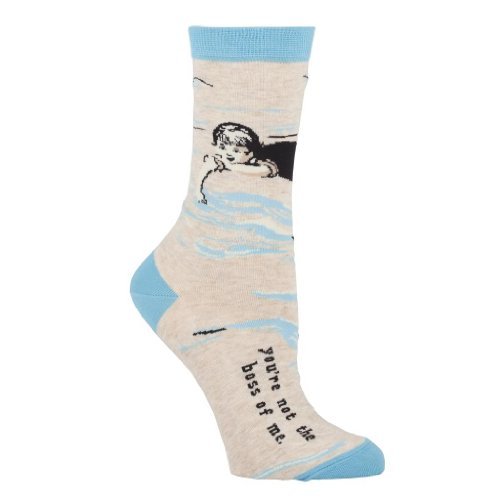 Blue Q Women's You're Not the Boss of Me Socks