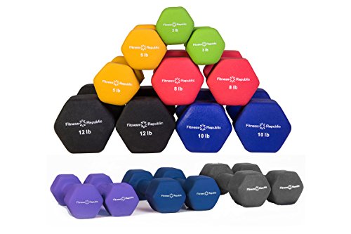 Fitness Republic Neoprene Dumbbell Pairs - Combo